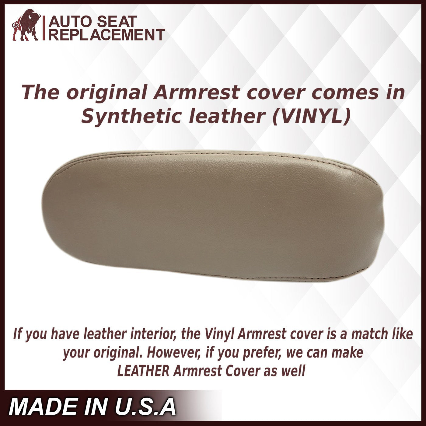 2002-2007 Ford F250/F350/F450/F550 Lariat Extended Cab Seat Cover in Tan: Choose Leather or Vinyl
