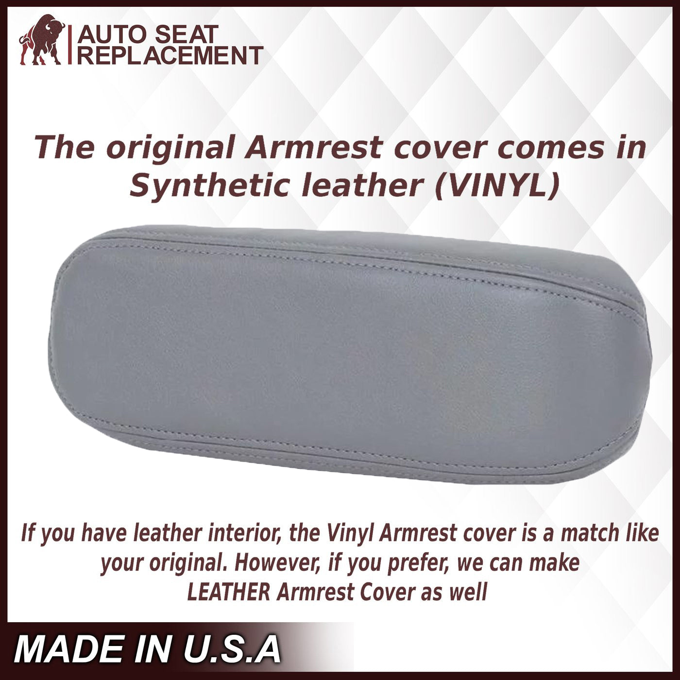 2002-2007 Ford F250/F350/F450/F550 Lariat Extended Cab Seat Cover in Flint Gray: Choose Leather or Vinyl
