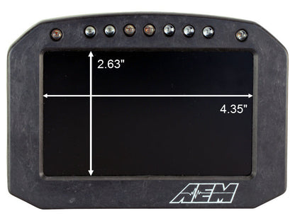 AEM CD-5G Carbon Flush Digital Dash Display w/ Internal 20Hz GPS & Antenna 30-5602F
