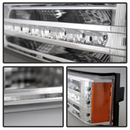 SPYDER Xtune Chevy Silverado 03-06 / Avalanche 02-06 LED Bumper Lights Chrome CBL-JH-CS03-LED-C 9027499