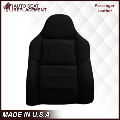 2003-2007 Ford F250/F350/F450/F550 Lariat Seat Cover in Black: Choose Leather or Vinyl