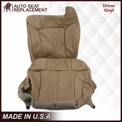 1999-2002 Chevy Silverado Seat Cover in Medium Dark Oak Tan (trim code 672 or 67i)