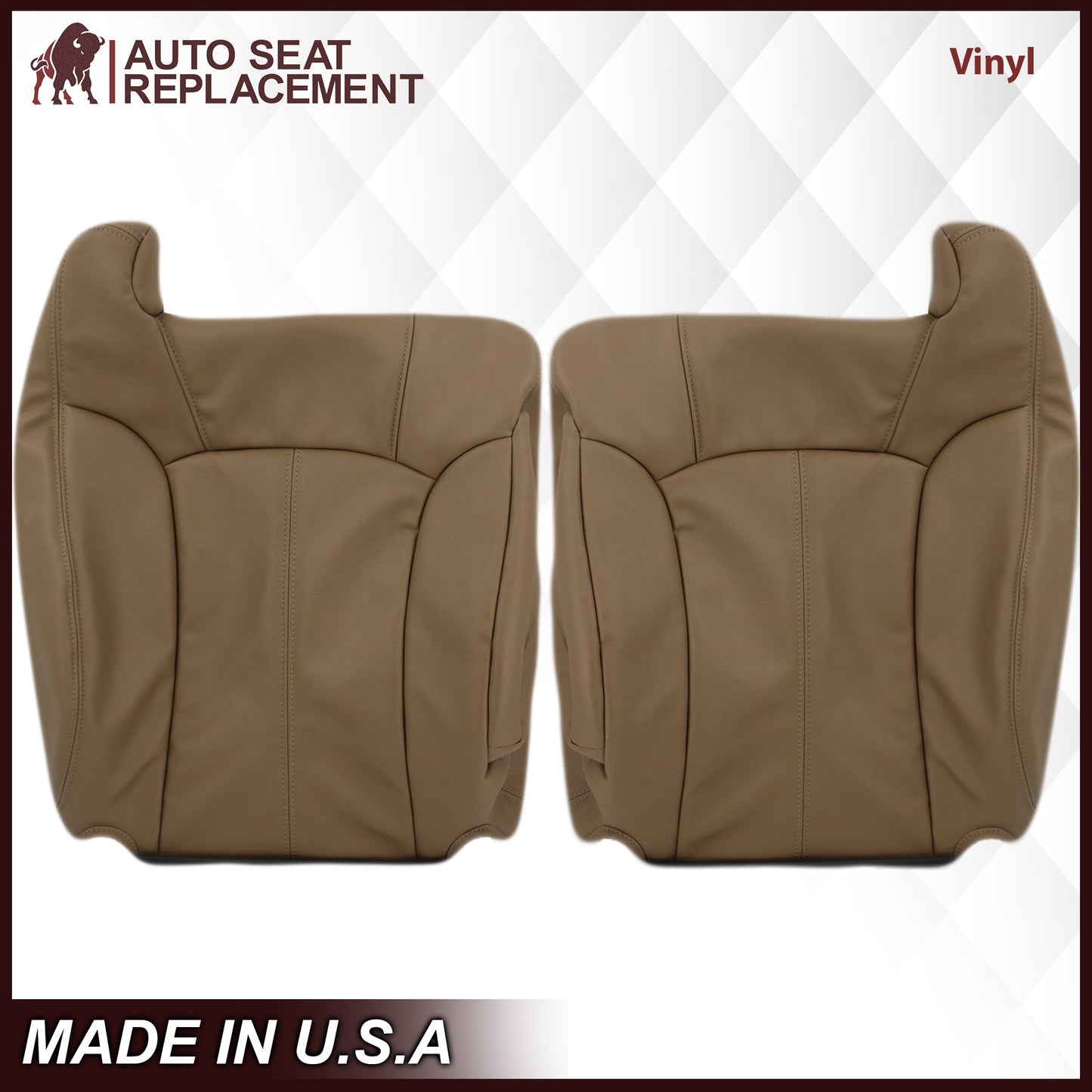 1999-2002 Chevy Silverado Seat Cover in Medium Dark Oak Tan (trim code 672 or 67i)