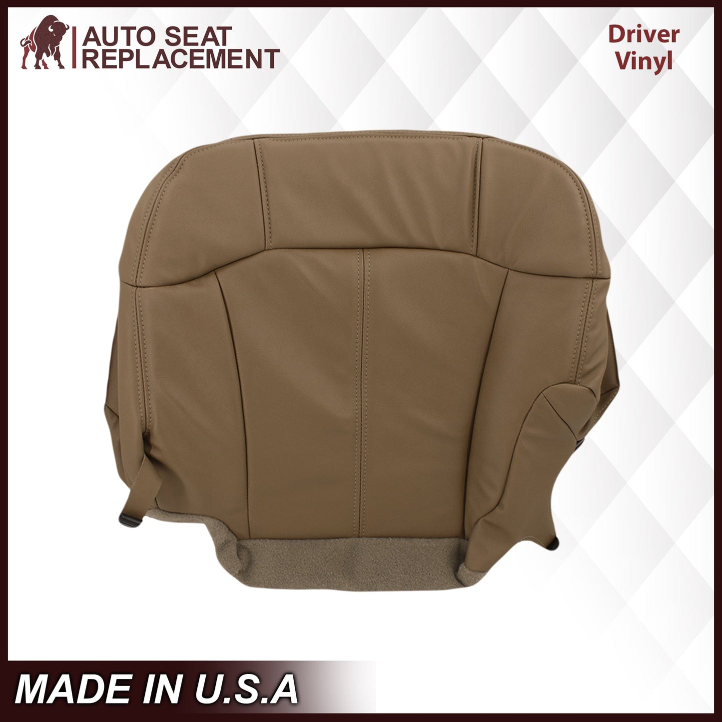 1999-2002 Chevy Silverado Seat Cover in Medium Dark Oak Tan (trim code 672 or 67i)