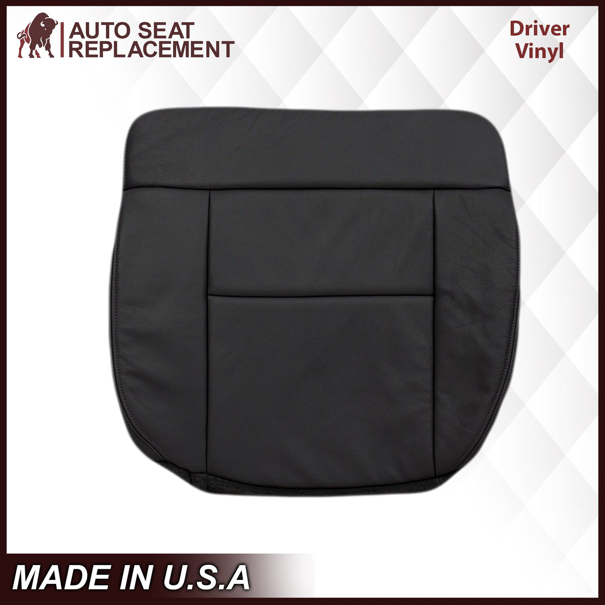 2004-2008 Ford F150 Seat Cover in Black: Choose Leather or Vinyl