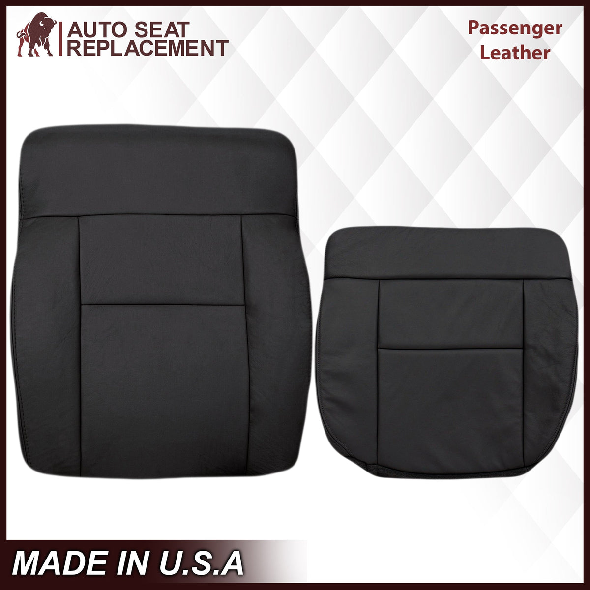 2004-2008 Ford F150 Seat Cover in Black: Choose Leather or Vinyl