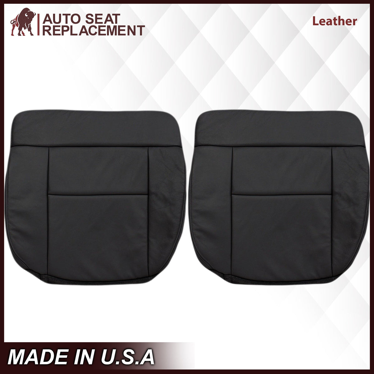 2004-2008 Ford F150 Seat Cover in Black: Choose Leather or Vinyl