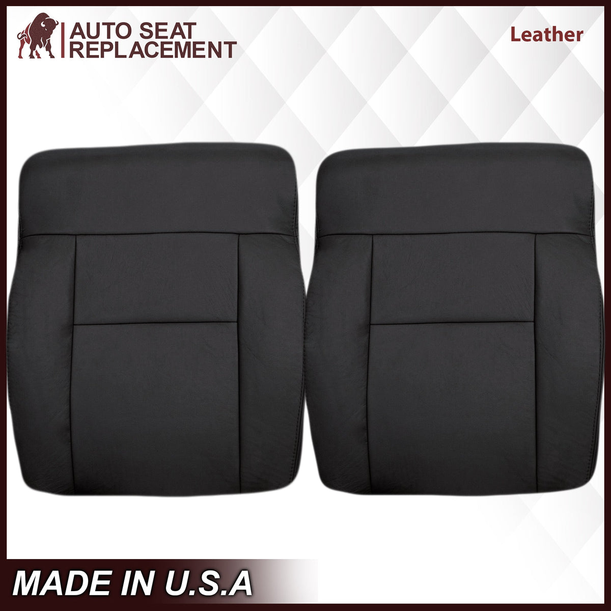 2004-2008 Ford F150 Seat Cover in Black: Choose Leather or Vinyl
