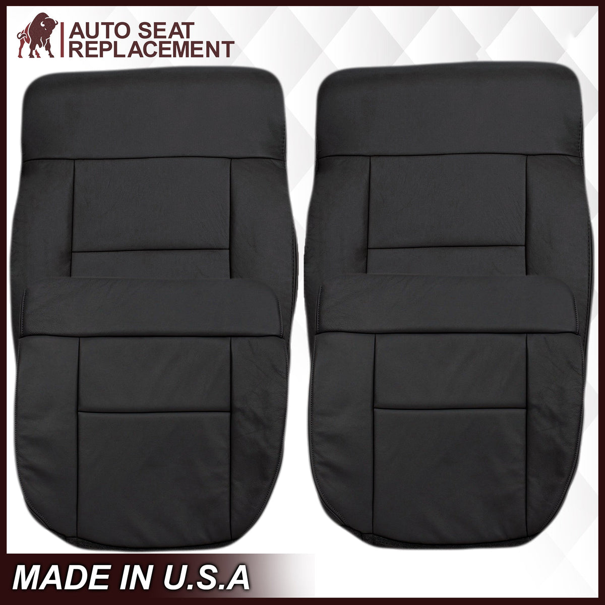 2004-2008 Ford F150 Seat Cover in Black: Choose Leather or Vinyl