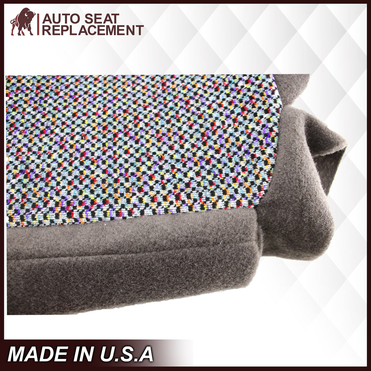 1998-2001 Dodge Ram 1500 SLT Laramie Baby Seat Cover in Agate Dark Gray Cloth: Choose From Variation