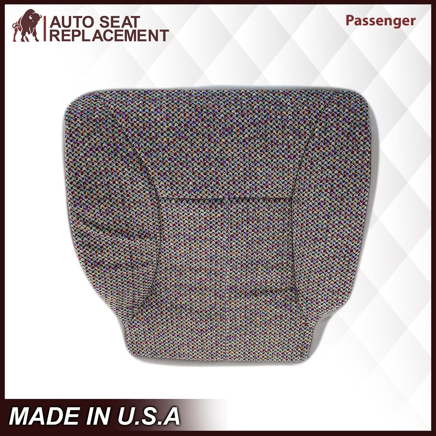 1998-2002 Dodge Ram 1500 2500 3500 SLT Laramie Seat Cover in Cloth with Mist Gray skirt: Choose From Variation