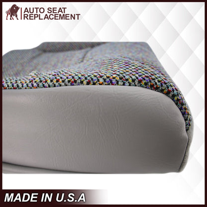 1998-2002 Dodge Ram 1500 2500 3500 SLT Laramie Seat Cover in Cloth with Mist Gray skirt: Choose From Variation