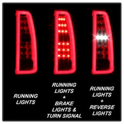 Spyder Chevy Tahoe / Suburban 15-17 LED Tail Lights - Red Clear (ALT-YD-CTA15-LED-RC) 5085085