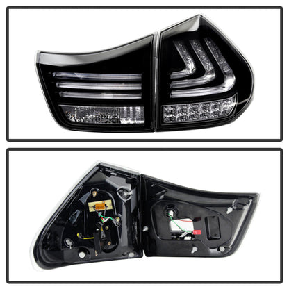Spyder Lexus RX330/RX350 04-09 LED Tail Lights Black ALT-YD-LRX04-LED-BK 5080837