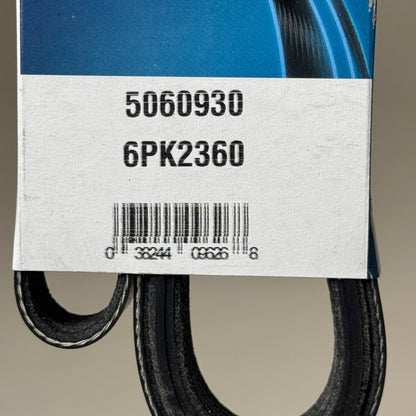 DAYCO Poly V Belt Standard Straight Rib SAE J1459, SAE J2432 Black 5060930