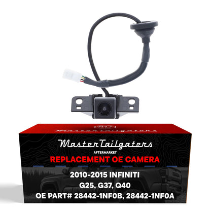 Infiniti G25 (2011-2012), G37 Sedan (2010-2013), Q40 (2015) OEM Replacement Backup Camera OE Part # 28442-1NF0B, 28442-1NF0A