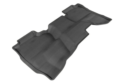 3D MAXpider 2014-2019 Chevrolet/GMC Silverado Double Cab Kagu 2nd Row Floormats - Black L1CH03921509
