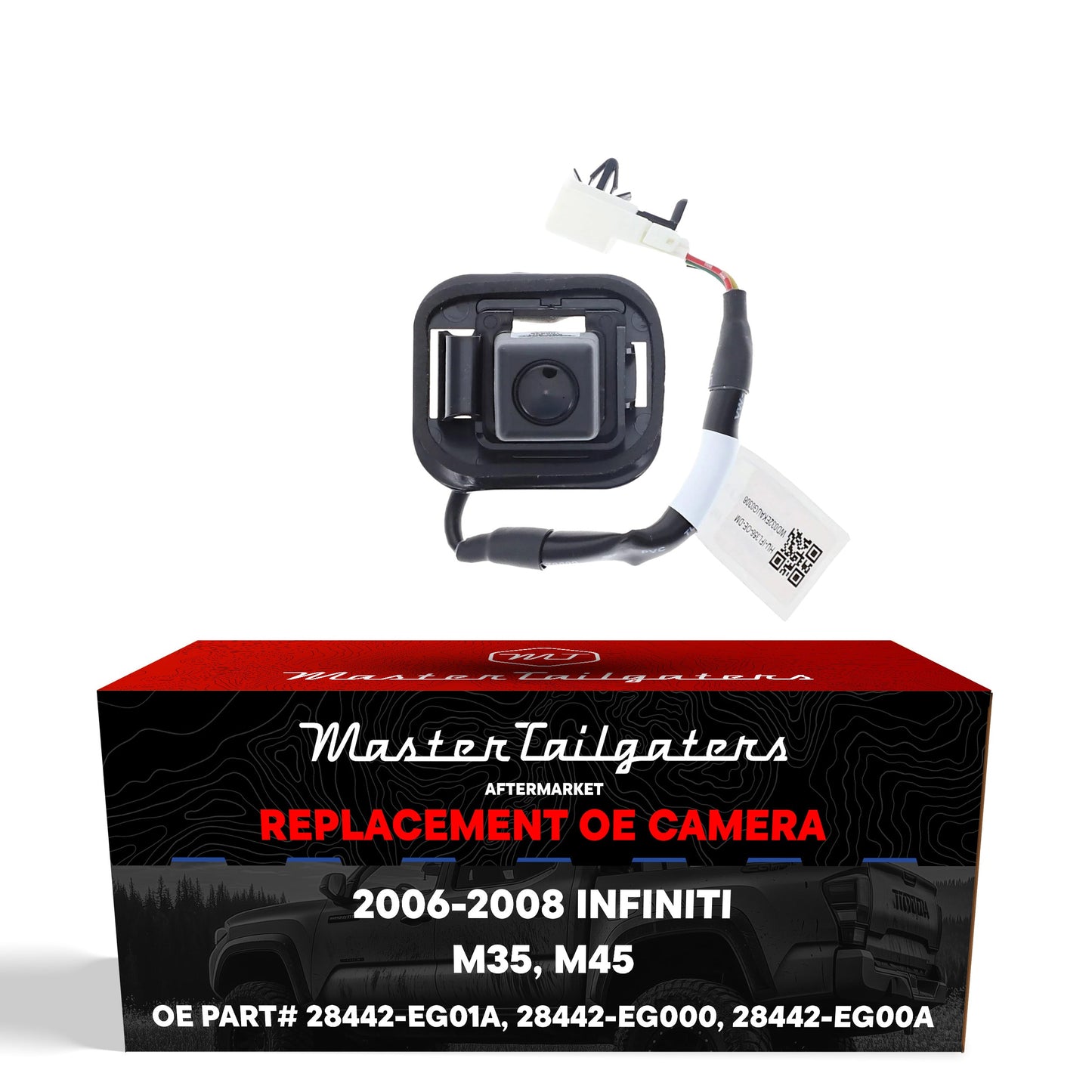 Infiniti M35/M45 (2006-2008) OEM Replacement Backup Camera OE Part # 28442-EG01A, 28442-EG00A, 28442-EG000