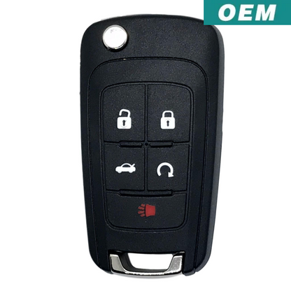 Buick 2010-2017 OEM 5 Button Flip Key PEPS Remote OHT05918179 (V2T01060514)