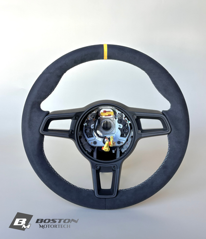 Manual Porsche 991.2 Steering Wheel in Yellow