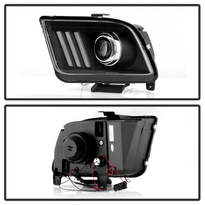 Spyder Ford Mustang 05-08 V2 High-Power LED Headlights - Black PRO-YD-FM05AP-BK 5088192