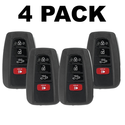 Toyota RAV4 Highlander 4 Button Smart Key 2019-2024 For HYQ14FBC + HYQ14FLA | Aftermarket (4 Pack)