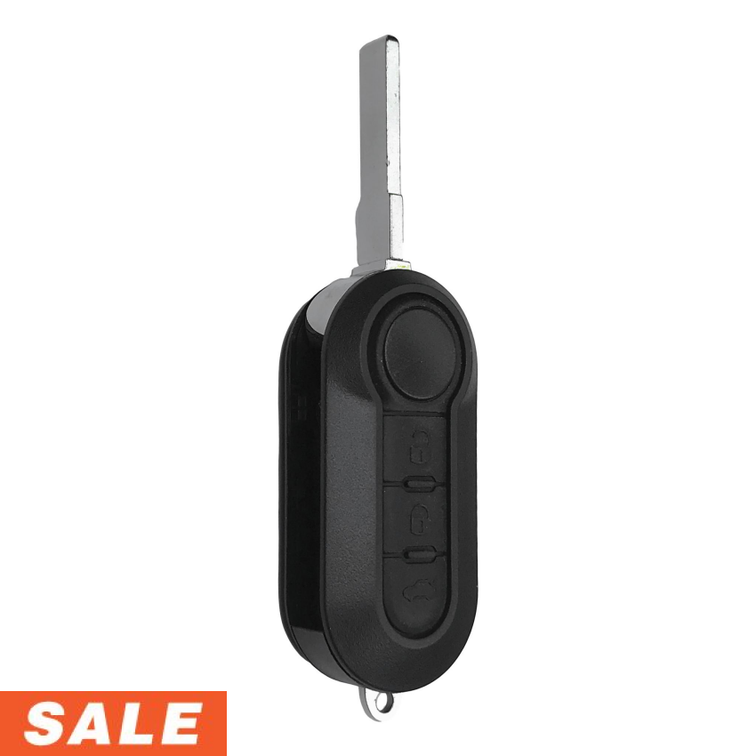 Fiat 500L 3 Button Flip Key Remote 2012-2017 For RX2TRF198 (Marelli) | Aftermarket