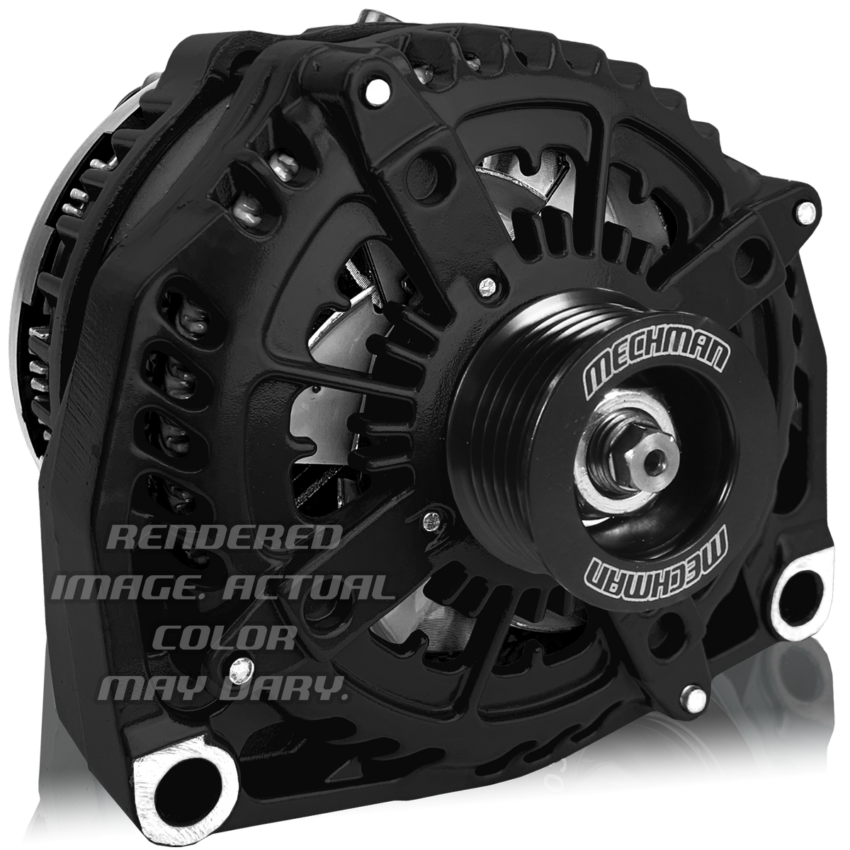 Mechman 320 Amp High Output Alternator 1996-2004 GM Truck 4.3L 4.8L 5.3L 5.7L 6L - Black
