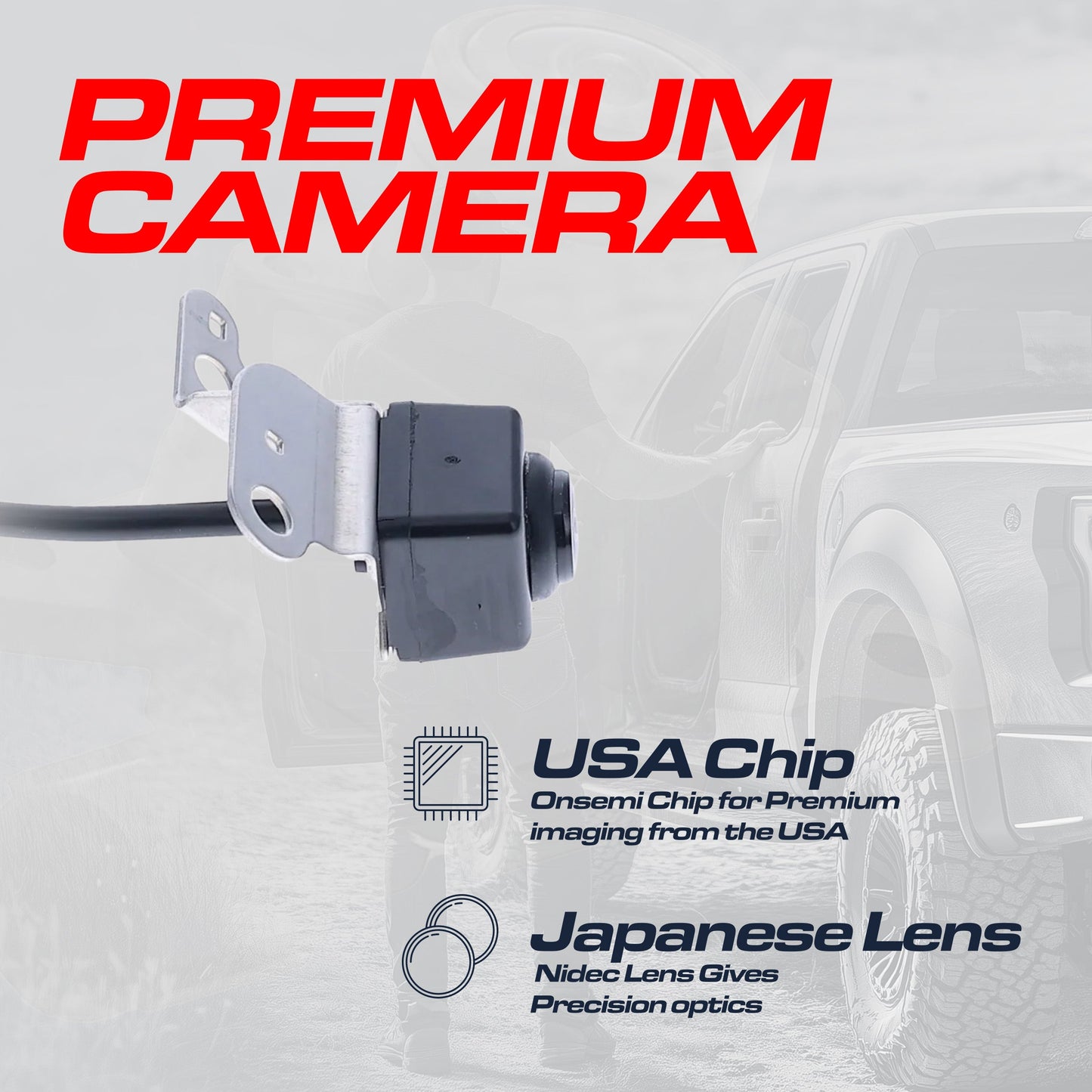 Infiniti Q50 w/o AVM (2014-2019), Q50 Hybrid w/o AVM (2014-2018) OEM Replacement Backup Camera OE Part # 28442-4GA1B, 28442-4GA0B