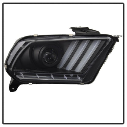 Spyder 10-13 Ford Mustang - Halogen - Projector Headlights - LED Signals -Black (PRO-YD-FM2010V2-BK) 5085429