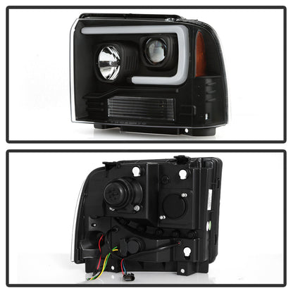 Spyder 05-07 Ford F250/350/450 Super Duty Projector LED Black PRO-YD-FS05V2PL-BK 5087911