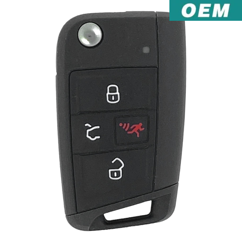 Volkswagen Atlas 2018-2020 OEM 4 Button Flip Key NBGFS12A01 Without Comfort Access | New