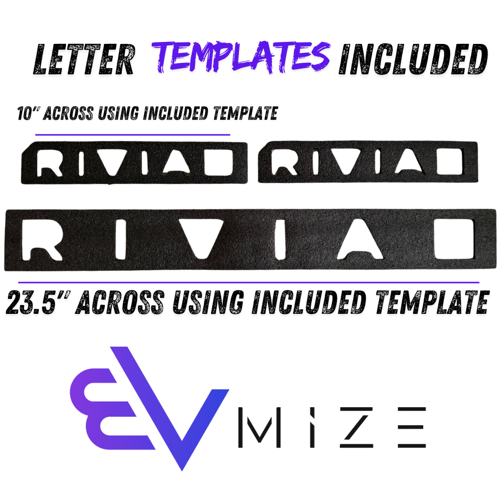 Full Emblem Set - Matte Black | Rivian R1S