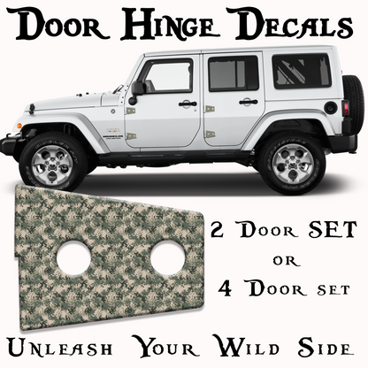 Camo Door hinge decals 16