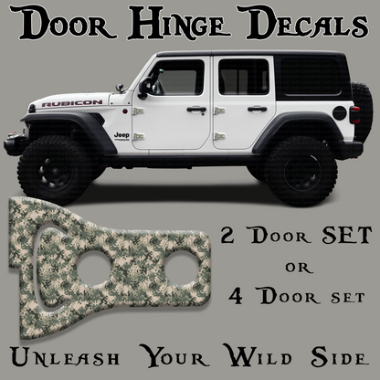 Camo Door hinge decals 16