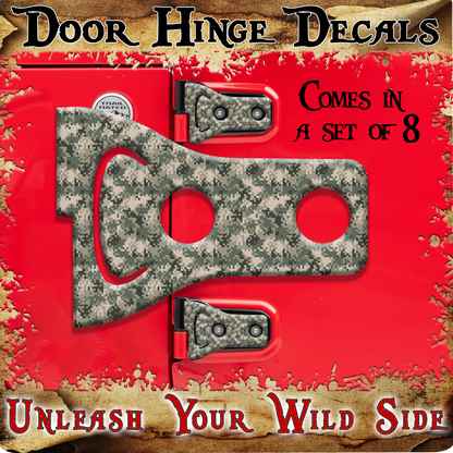 Camo Door hinge decals 16