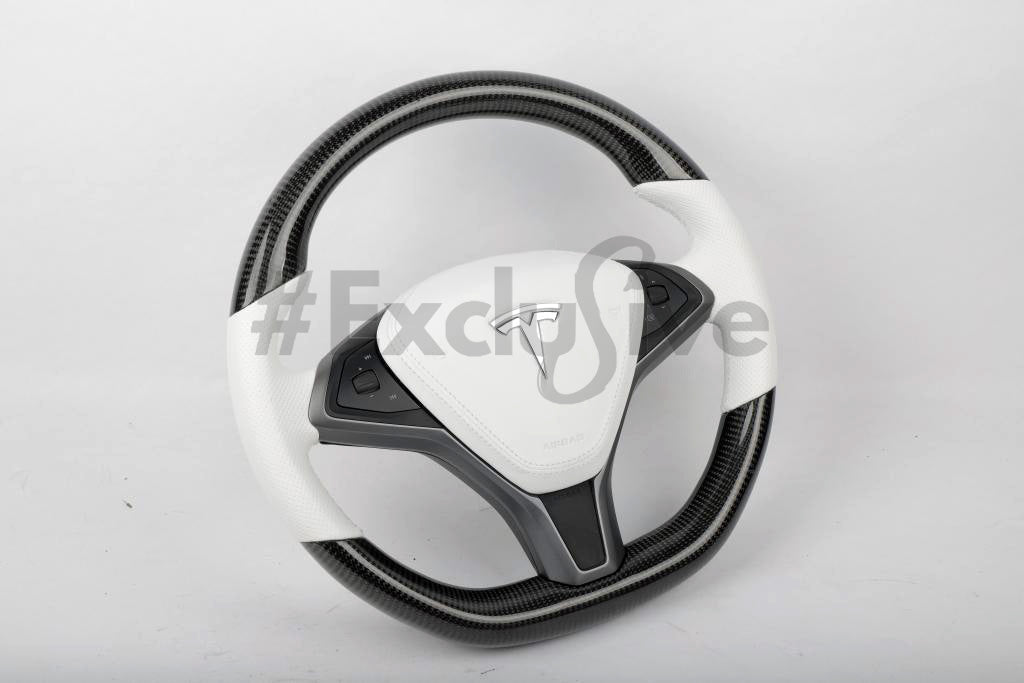 Tesla Model S & Model X Custom Steering Wheel by Exclusive Steering