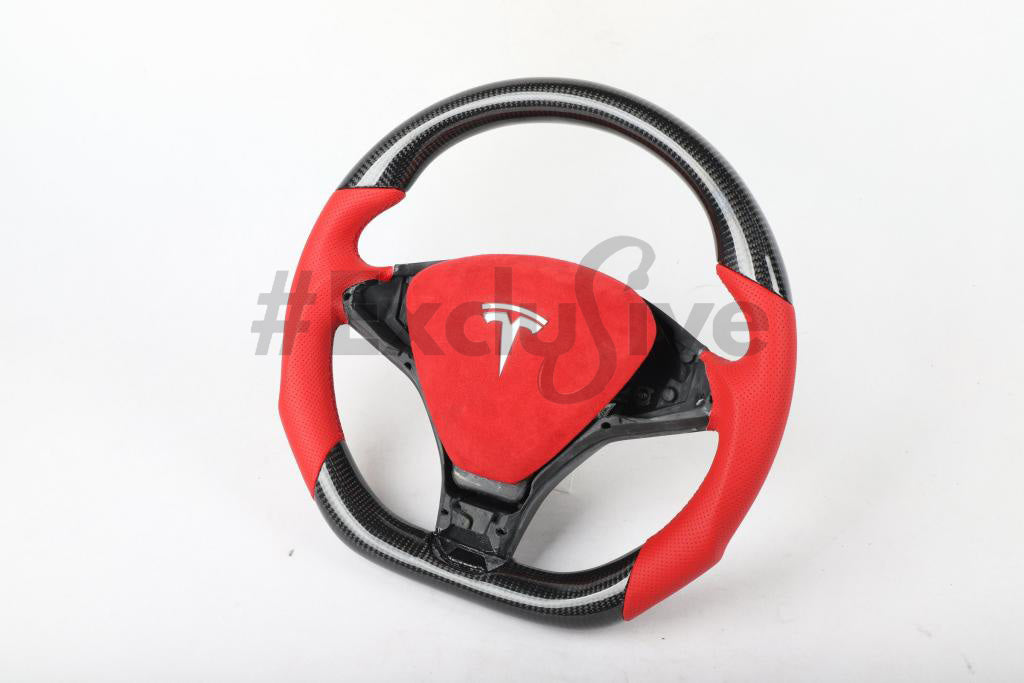 Tesla Model S & Model X Custom Steering Wheel by Exclusive Steering