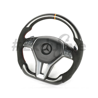2012-2015 Mercedes Benz A / C / CLA / CLS / GLA / GLK / E / SLK / SL W204  Custom Steering Wheel by Exclusive Steering