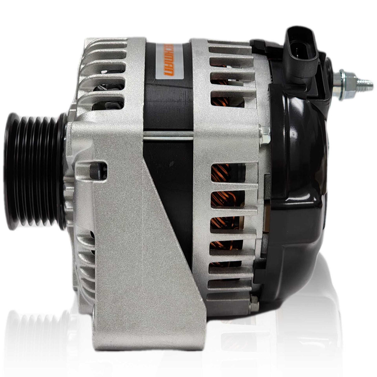 Mechman 170 Amp High Output Racing Alternator for GM Truck LS Brackets - Rear Output