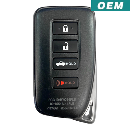 Lexus IS RC 2020-2022 OEM 4 Button Smart Key HYQ14FLB