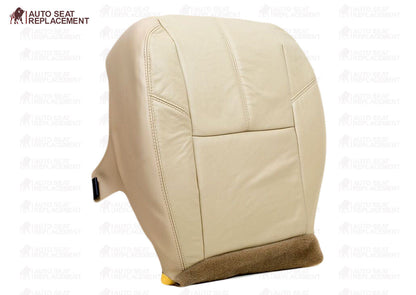 2007 To 2013 Chevy Silverado Driver Bottom Leather or Vinyl Seat Cover Light Tan