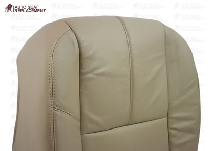 2007 To 2013 Chevy Silverado Driver Bottom Leather or Vinyl Seat Cover Light Tan