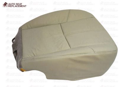 2007 To 2013 Chevy Silverado Driver Bottom Leather or Vinyl Seat Cover Light Tan
