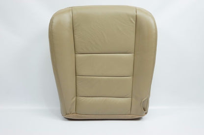 2002 - 2007 Ford F250 F350 Lariat Driver Bottom Seat Cover Parchment TAN / VINYL