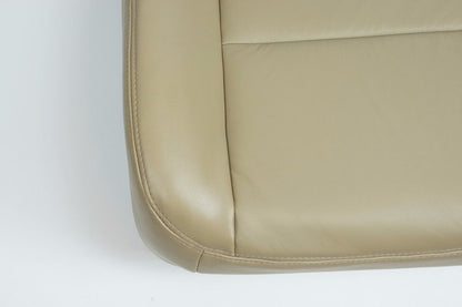 2002 - 2007 Ford F250 F350 Lariat Driver Bottom Seat Cover Parchment TAN / VINYL