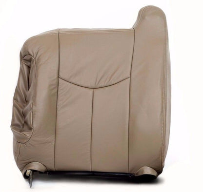 03-07 GMC Sierra 1500 2500 3500,HD Driver & Lean Back LEATHER Seat Cover TAN 522