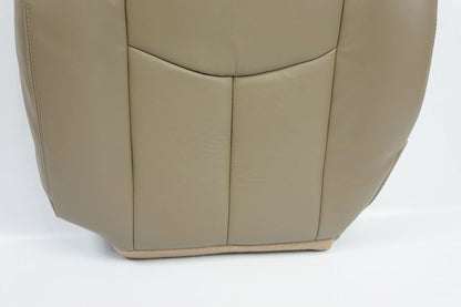 03-07 GMC Sierra 1500 2500 3500,HD Driver & Lean Back LEATHER Seat Cover TAN 522