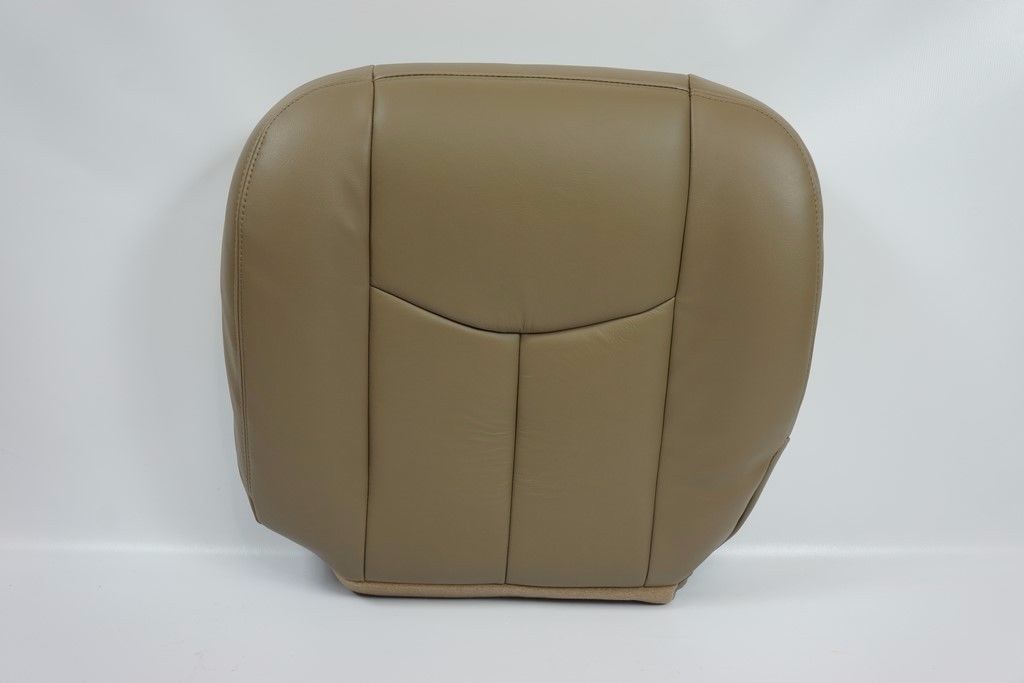 2006 2005 2004 2003 GMC Sierra Driver Side Bottom LEATHER Seat Cover TAN
