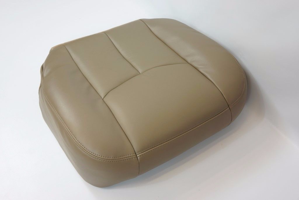 2006 2005 2004 2003 GMC Sierra Driver Side Bottom LEATHER Seat Cover TAN
